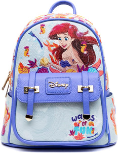 princess ariel disney wonda pop fashion backpack - alwaysspecialgifts.com