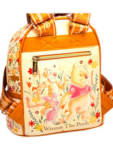 Load image into Gallery viewer, disney winnie the pooh and friends floral wonda pop vegan leather fashion minnie bagpack - alwaysspecialgifts.com