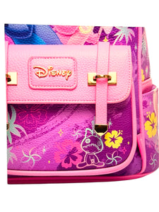 disney stitch and angel  vegan leather fashion backpack - alwaysspecialgifts.com