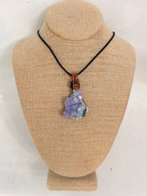 Load image into Gallery viewer, raw natural cluster amethyst necklace - alwaysspecialgifts.com