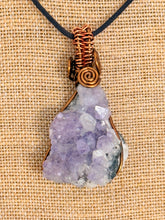 Load image into Gallery viewer, raw natural cluster amethyst necklace - alwaysspecialgifts.com