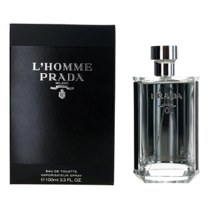 prada l'homme eau de toilette 3.4oz for mens - alwaysspecialgifts.com