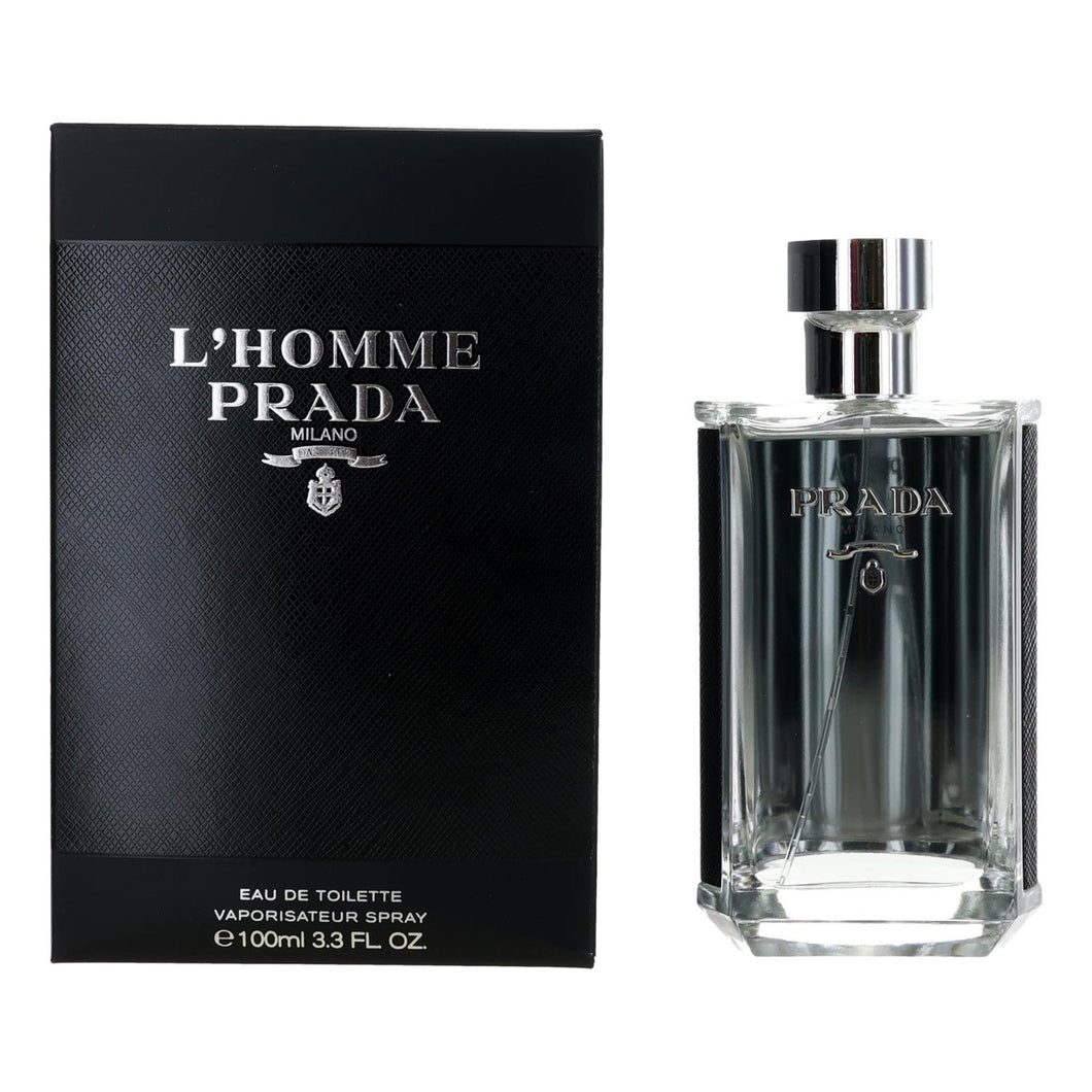 prada l'homme eau de toilette 3.4oz for mens - alwaysspecialgifts.com